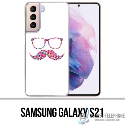 Coque Samsung Galaxy S21 - Lunettes Moustache