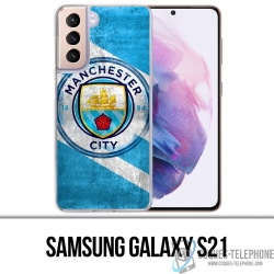 Samsung Galaxy S21 Case - Manchester Football Grunge