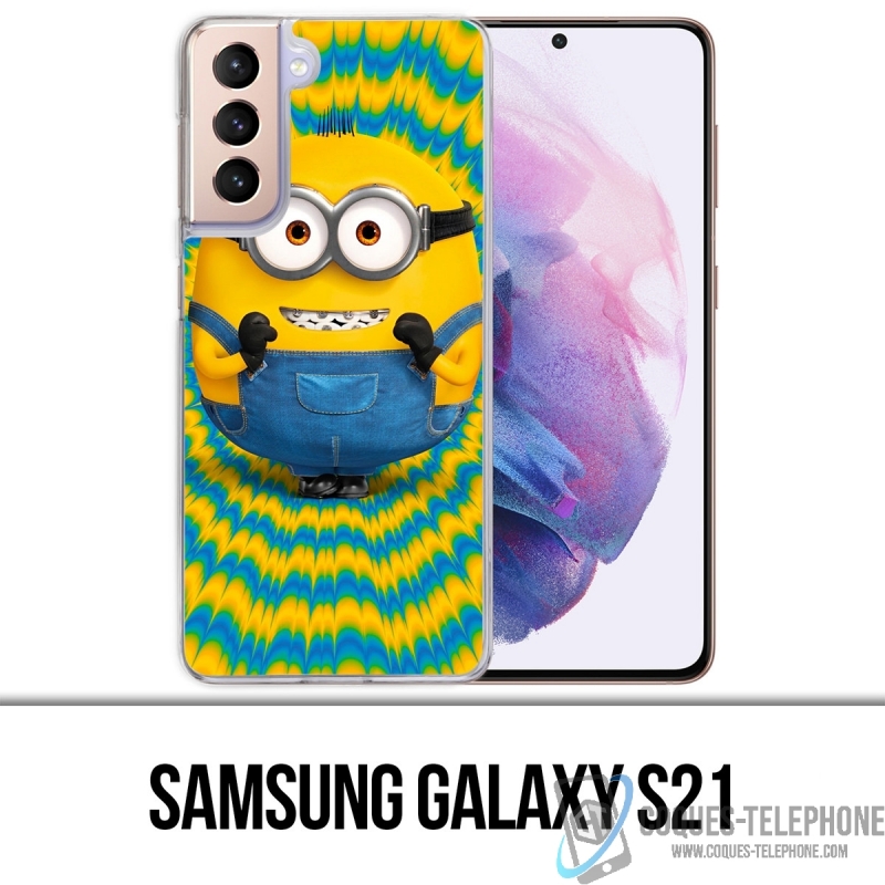 Samsung Galaxy S21 Case - Minion aufgeregt