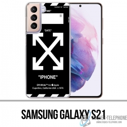 Samsung Galaxy S21 Case - Off White Black