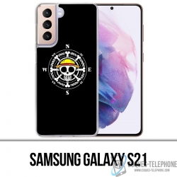 Coque Samsung Galaxy S21 - One Piece Logo Boussole