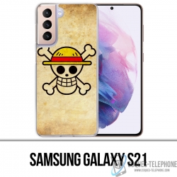 Funda Samsung Galaxy S21 - Logotipo Vintage de One Piece