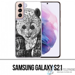 Coque Samsung Galaxy S21 - Panda Azteque