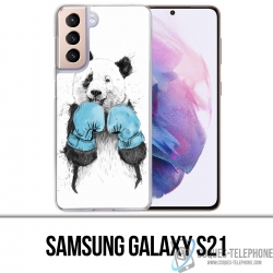 Coque Samsung Galaxy S21 - Panda Boxe