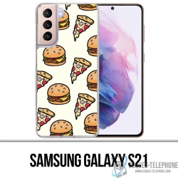Coque Samsung Galaxy S21 - Pizza Burger