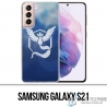 Funda Samsung Galaxy S21 - Pokémon Go Team Blue Grunge