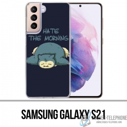 Samsung Galaxy S21 Case - Pokémon Snorlax Hate Morning