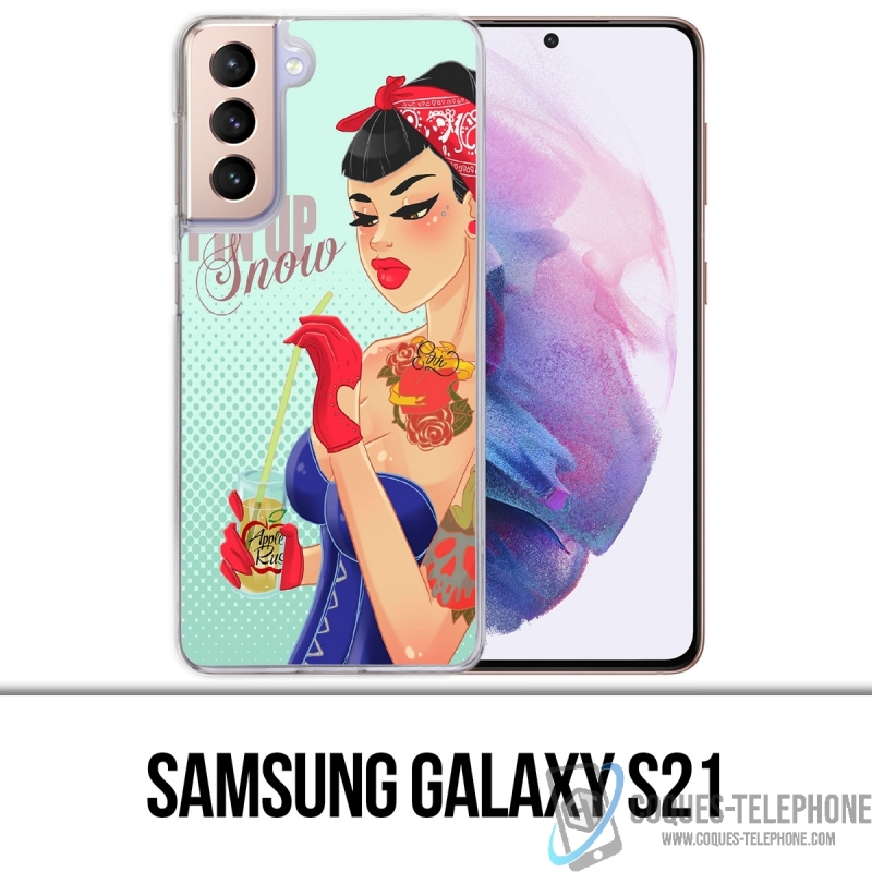 Custodia per Samsung Galaxy S21 - Pinup Principessa Disney Biancaneve