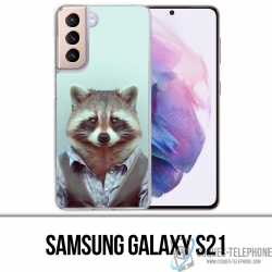 Funda Samsung Galaxy S21 - Disfraz de mapache