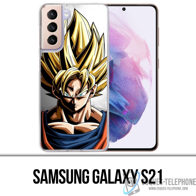 Funda Samsung Galaxy S21 - Goku Wall Dragon Ball Super
