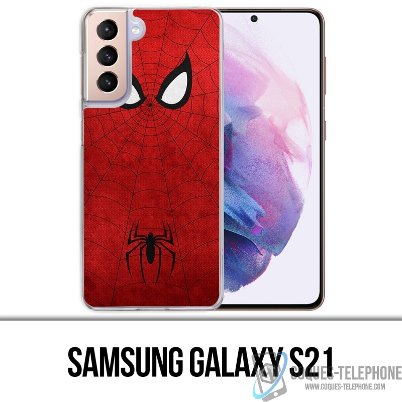Funda Samsung Galaxy S21 - Diseño artístico de Spiderman