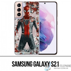 Funda Samsung Galaxy S21 - Spiderman Comics Splash