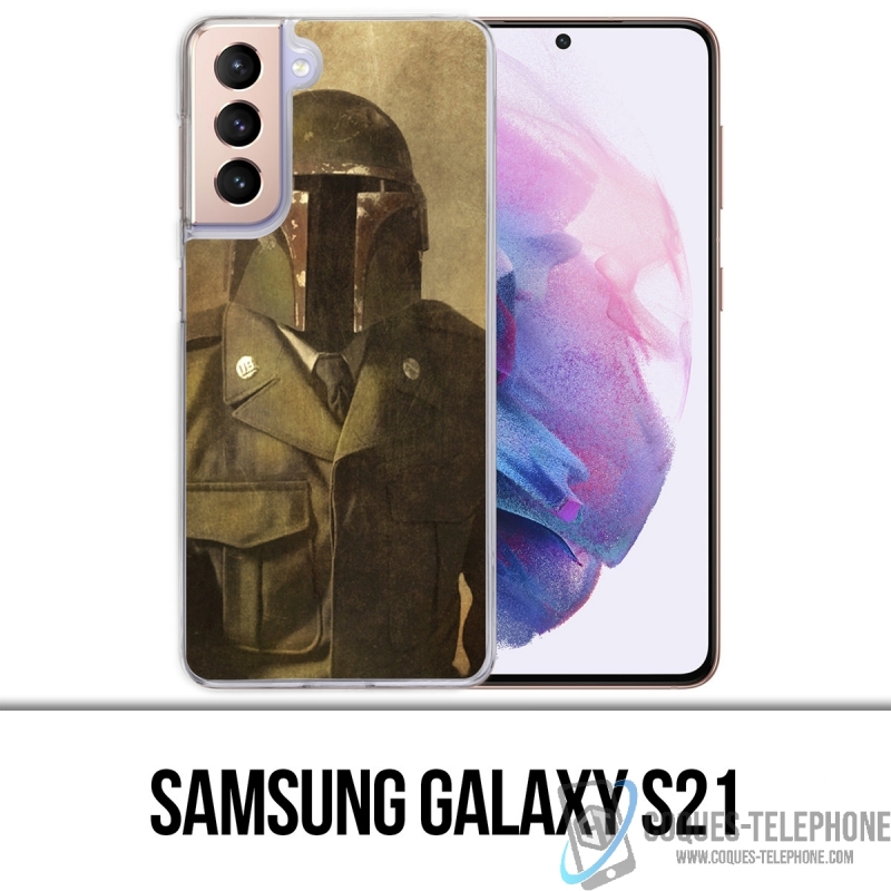 Custodia per Samsung Galaxy S21 - Star Wars Vintage Boba Fett