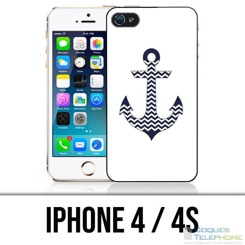 Coque iPhone 4 / 4S - Ancre Marine 2