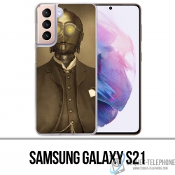 Coque Samsung Galaxy S21 - Star Wars Vintage C3Po