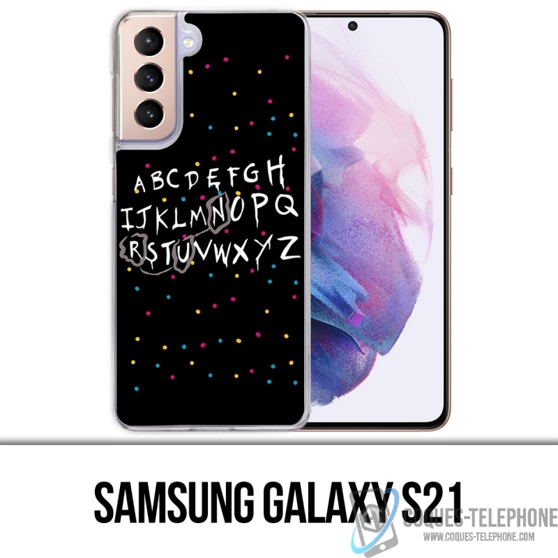 Custodia per Samsung Galaxy S21 - Stranger Things Alphabet