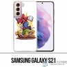Funda Samsung Galaxy S21 - Tortuga de dibujos animados de Super Mario