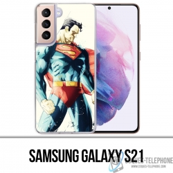 Funda Samsung Galaxy S21 - Superman Paintart