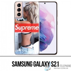 Coque Samsung Galaxy S21 - Supreme Girl Dos