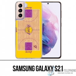 Coque Samsung Galaxy S21 - Terrain Besketball Lakers Nba