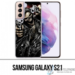 Coque Samsung Galaxy S21 - Tete Mort Pistolet
