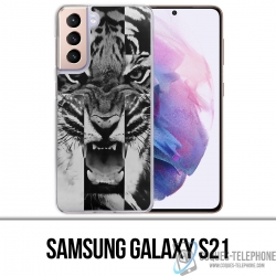 Coque Samsung Galaxy S21 - Tigre Swag