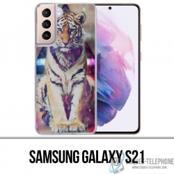 Coque Samsung Galaxy S21 - Tigre Swag 1