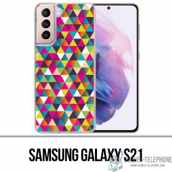 Coque Samsung Galaxy S21 - Triangle Multicolore
