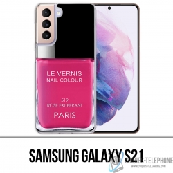 Coque Samsung Galaxy S21 - Vernis Paris Rose
