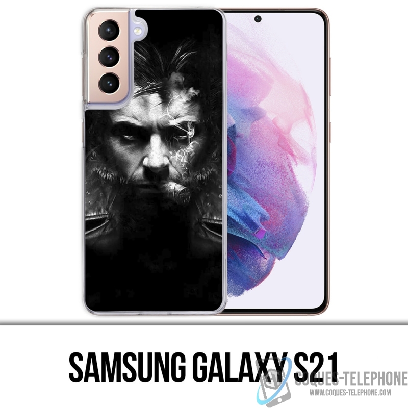 Funda Samsung Galaxy S21 - Xmen Wolverine Cigar