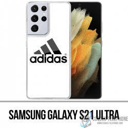 Custodia per Samsung Galaxy S21 Ultra - Logo Adidas bianca