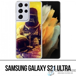 Samsung Galaxy S21 Ultra Case - Animal Astronaut Monkey
