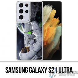 Samsung Galaxy S21 Ultra Case - Astronaut Beer