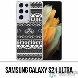 Coque Samsung Galaxy S21 Ultra - Azteque Gris