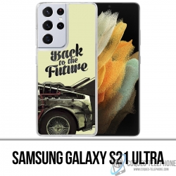 Coque Samsung Galaxy S21 Ultra - Back To The Future Delorean