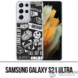 Custodia per Samsung Galaxy S21 Ultra - Distintivo Rock