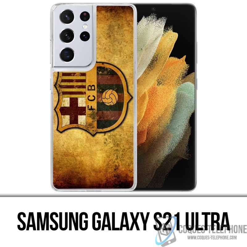Coque Samsung Galaxy S21 Ultra - Barcelone Vintage Football