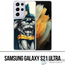 Funda Samsung Galaxy S21 Ultra - Batman Paint Art