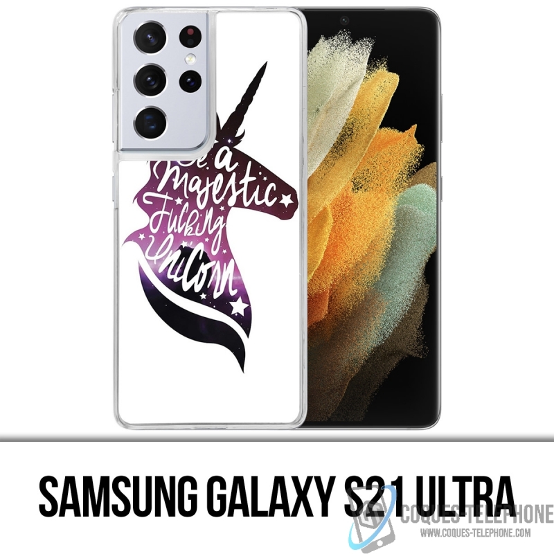 Custodia per Samsung Galaxy S21 Ultra - Sii un maestoso unicorno