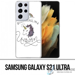 Custodia per Samsung Galaxy S21 Ultra - Bitch Please Unicorn Unicorn