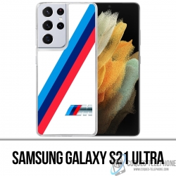 Coque Samsung Galaxy S21 Ultra - Bmw M Performance Blanc