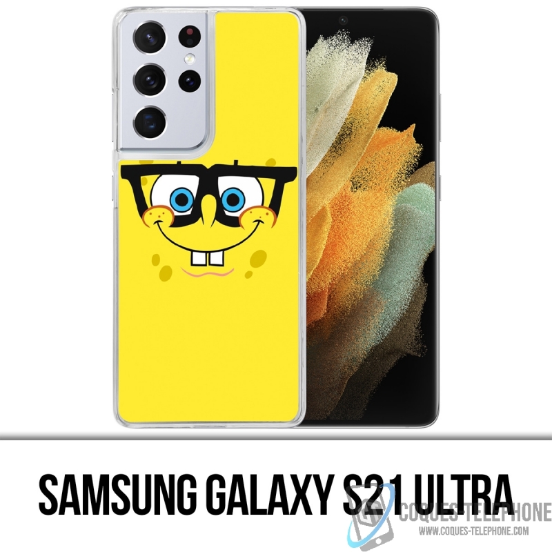 Funda Samsung Galaxy S21 Ultra - Gafas Bob Esponja