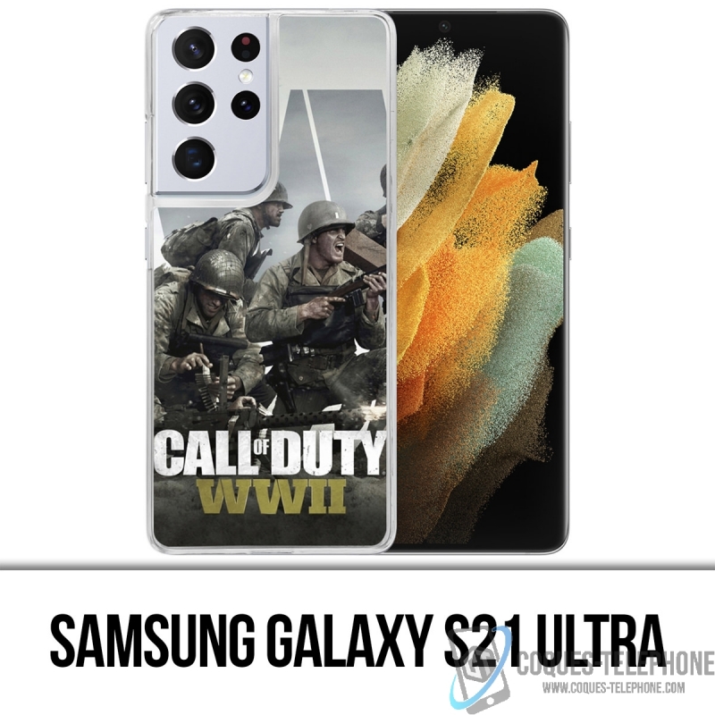 Custodia per Samsung Galaxy S21 Ultra - Personaggi Call Of Duty Ww2
