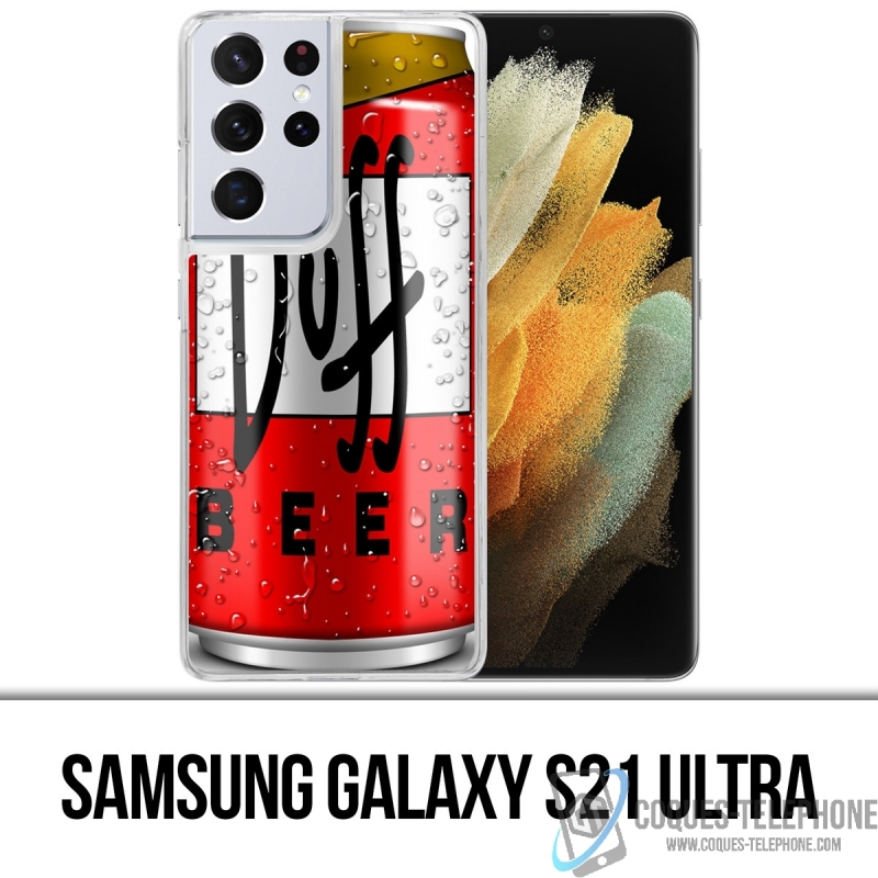 Coque Samsung Galaxy S21 Ultra - Canette Duff Beer