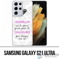 Custodia per Samsung Galaxy S21 Ultra - Citazione di Cenerentola