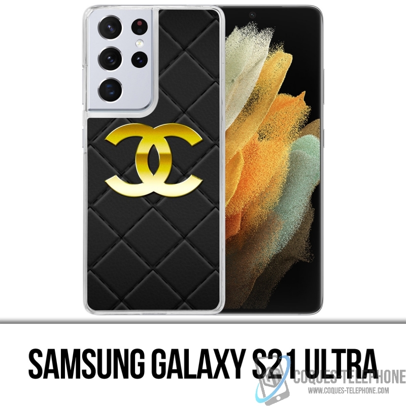 Steen amateur verkouden worden Case for Samsung Galaxy S21 Ultra - Chanel Logo Leather