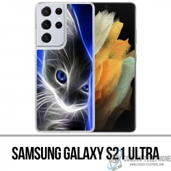 Samsung Galaxy S21 Ultra Case - Cat Blue Eyes