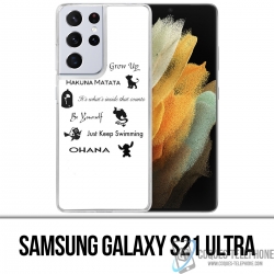 Custodia per Samsung Galaxy S21 Ultra - Citazioni Disney