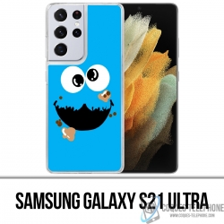 Coque Samsung Galaxy S21 Ultra - Cookie Monster Face