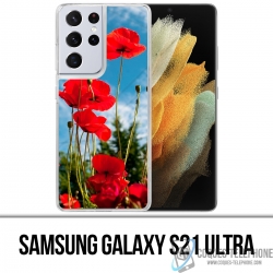 Samsung Galaxy S21 Ultra Case - Poppies 1